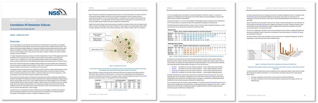 Correlation Of Detection Failures