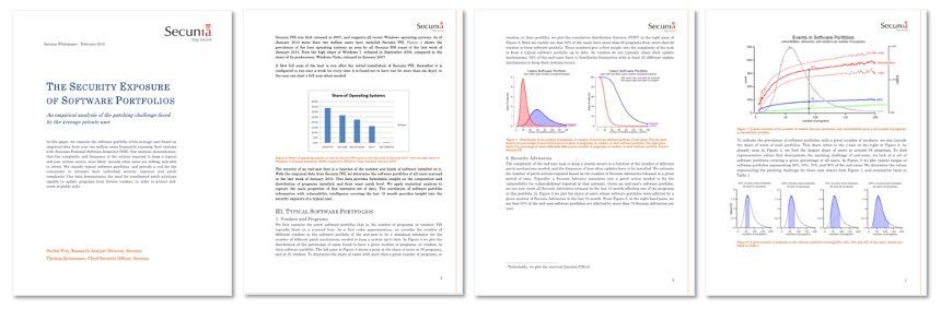 The Security Exposure Of Software Portfolios