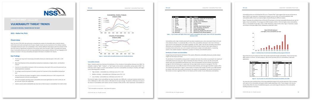 Vulnerability Threat Trends 2012